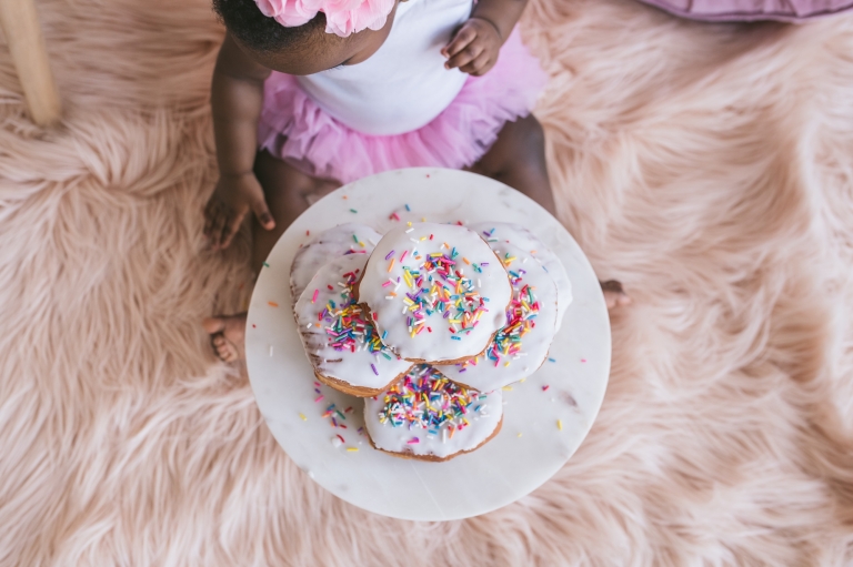 Ariella's 1st Birthday Donut Cake Smash Tribe Detroit | Windsor Family Photographers | Manifesto Photography