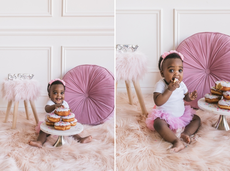 Ariella's 1st Birthday Donut Cake Smash Tribe Detroit | Windsor Family Photographers | Manifesto Photography